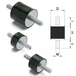 antivibranti-cilindrici-maschio/maschio-ø-d-mm-15-h-mm-15-m-m4-i-mm-10