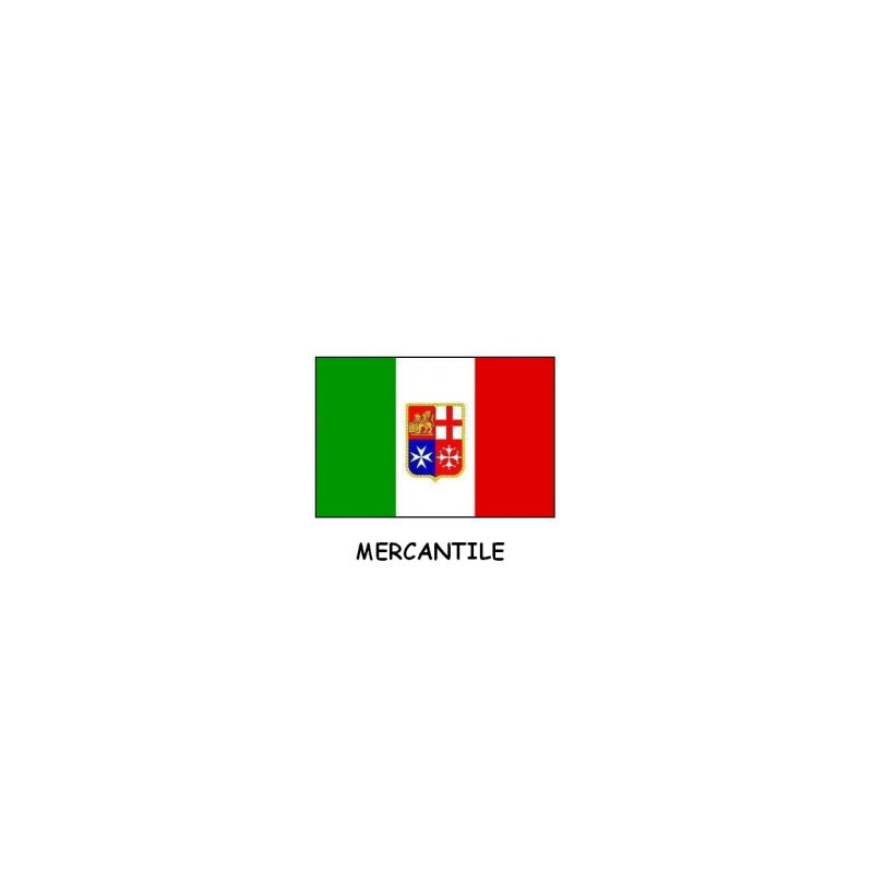 07.0128.03 BANDIERA ITALIA MERCANTILE 40X60