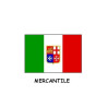 07.0128.03 BANDIERA ITALIA MERCANTILE 40X60