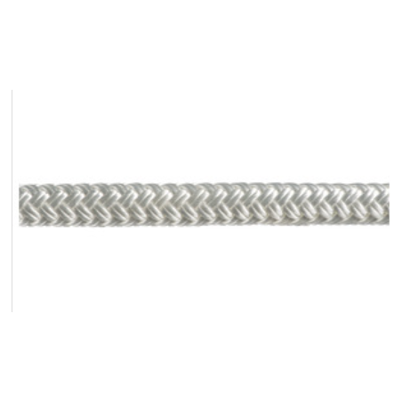 OS06.467.05 Treccia doppia bianca Ø 5 mm, in morbido poliestere ad alta tenacità
