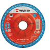 WH0669361256 - Disco abrasivo, Mola da sbavo Wuerth blu CD 125x6