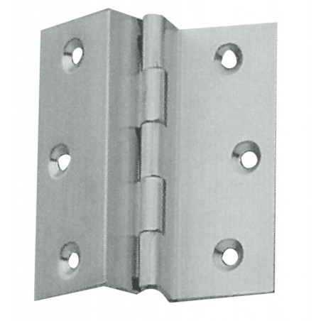 FOR4949100 CERNIERE DOPPIA SQUADRA in ottone cromato, dim. mm. 40 x 50