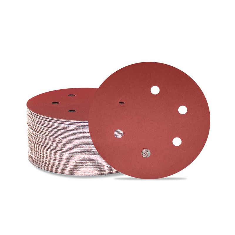 AM06 Dischi Abrasivi 150mm con 6 Fori - Carta Vetrata a Strappo per Smerigliatrice Orbitale - Grana 2000