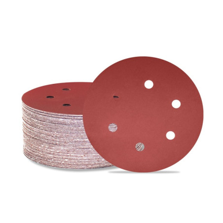 AM06 Dischi Abrasivi 150mm con 6 Fori - Carta Vetrata a Strappo per Smerigliatrice Orbitale - Grana 2000
